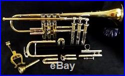 Bach Stradivarius Bb Trumpet New York, N. Y. Strad Case & Case Cover
