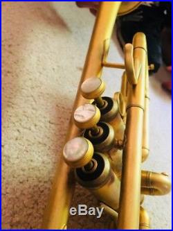 Bach Stradivarius C Trumpet model 239 Matte Gold Finish Great Condition