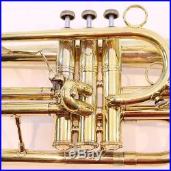 Bach Stradivarius Model 182 Professional Flugelhorn SN 129726 GOLD PLATE WOW
