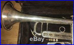 Bach Stradivarius Model 37 ML Silver Bb Trumpet with Case and Accessories