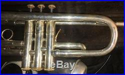 Bach Stradivarius Model 37 ML Silver Bb Trumpet with Case and Accessories