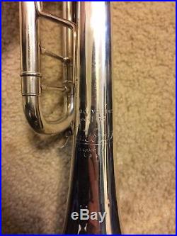 Bach Stradivarius Model 37 Silver Bb Trumpet with Case and Accessories