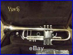 Bach Stradivarius Model 37 Silver Plated Professional Trumpet with Case