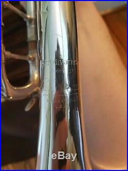Bach Stradivarius Model 37 Silver Trumpet withcase, 3c mouthpiece