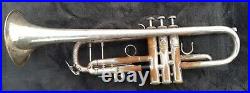 Bach Stradivarius Model 37 Trumpet In Carry Case Serial # 132697 Mid 1970's