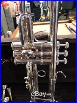 Bach Stradivarius Trumpet Model 25 Elkhart Indiana Silver One Owner