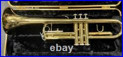 Bach TR300 Trumpet Unisex One Size Gold Brass Student Instrument with Case Read