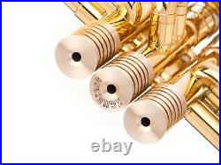 Bach Trumpet Trim Kit RADIATOR Caps. KGUBrass. Raw Brass. TKRR123