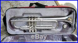Bach stradivarius trumpet 37 silver Estate Find with case