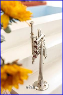 Bb/A Piccolo Trumpet Handmade Silver Look Suitable for Adult Students