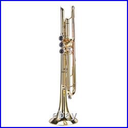 Bb Brass Trumpet Elegant Polished Appearance Brass Instrument Complete Starter