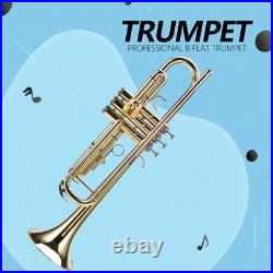 Bb Brass Trumpet Elegant Polished Appearance Brass Instrument Complete Starter