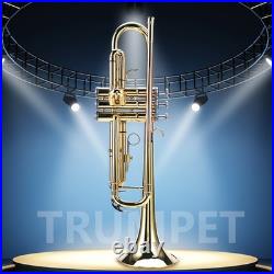 Bb Brass Trumpet Elegant Polished Appearance Brass Instrument Complete Starter