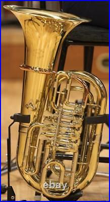 Bb/C 4 Rotary Valve Euphonium Brand New Brass With Free Hard Case+Mountpiece