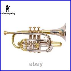 Bb Cornet Brass'n' Silver Color with Hardcase And Mouthpiece- Sale