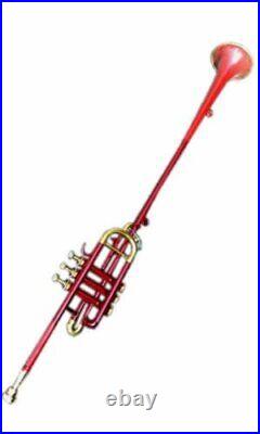 Bb Flag Trumpet Low Pitch Brass Musical Instrument For Intermediate. HERALD