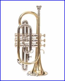 Bb PItch Cornet NICKEL BRASS Expert's Choice Case and Mouthpiece