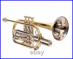 Bb PItch Cornet NICKEL BRASS Expert's Choice Case and Mouthpiece