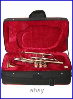 Bb PItch Cornet NICKEL BRASS Expert's Choice Case and Mouthpiece