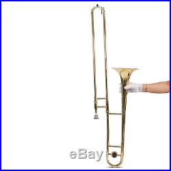 Bb Slide Trombone BB Professional School Band Student with Tuner, Case, Care Kit