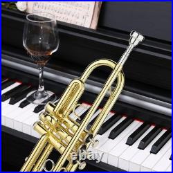 Bb Standard Trumpet Set Brass Trumpets for Beginner Student, Brass Trumpet I