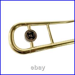 Bb Tenor Slide Trombone Full Kit with Mouthpiece Gloves & Cleaner, Golden
