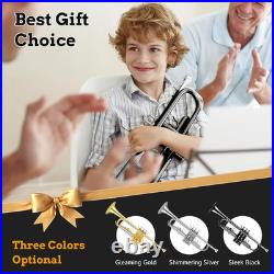 Bb Trumpet Instrument Trompeta Student Trumpet with Hard Case 7C Mouthpiece Glo