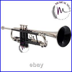 Bb Trumpet New Student / Intermediate Concert Black Nickel Finish Band Trumpets