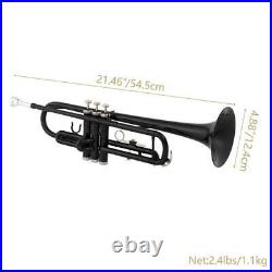 Bb Trumpet Nickelplated -Brand New 2022 Student Advanced Band Concert Black