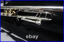 Bb Trumpet Silver Gold Plated Gold Button with 5c Trumpet Mouthpiece 2024 New