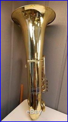 Beautiful Meinl Weston Model 25 4 Valve Rotary Tuba Cleaned And Ready To Play