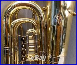 Beautiful Meinl Weston Model 25 4 Valve Rotary Tuba Cleaned And Ready To Play
