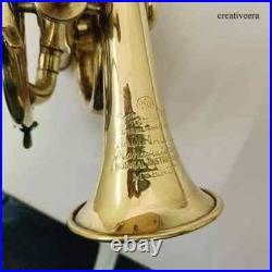 Beautiful Vintage Professional Trumpet Brass Polished With Mouthpiece Decorative