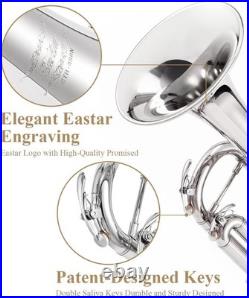 Beginner Trumpet Set, Brass Student Trumpet with Case, 7C Mouthpiece, Cleaning K