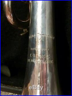 Benge Professional Resno Tempered Bell 5 Custom Trumpet Los Angeles, CA Silver