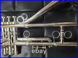 BerkeleyWind Bb FireBird Trumpet withTrombone EZ Transpose Silver