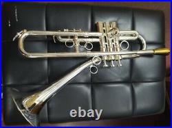 BerkeleyWind Bb FireBird Trumpet withTrombone EZ Transpose Silver