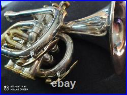 Berkeley Rare C Pocket Trumpet in Silver withBiggest Bell (Monette DH2 MP)
