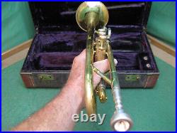 Besson 8-10 Trumpet England Reconditioned Case & Besson 6A MP