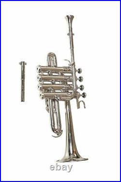 Biggest sale Bb/A Silver Nickel Piccolo/Trumpet With Free Case+ Mouthpiece