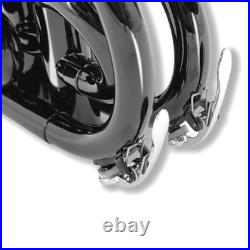Black Bb Pocket Trumpet Brass Lacquer Trumpet 7C Mouthpiece, Hard Case, Strap