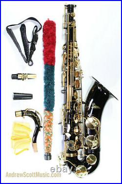 Black Tenor Saxophone New in Case Masterpiece