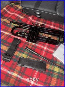 Black Trumpet Brass Standard Bb Wind Instruments with Case No Mouthpiece (123)