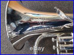 Boosey and Hawkes Imperial Euphonium 4 valve silver plated compensating