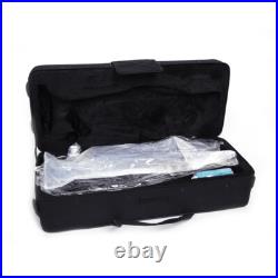 Brass B Flat Trumpet Set with Case Mouth of Trumpet and Gloves Blue