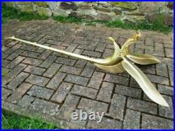 Brass Carnyx of Tingtinac Celtic War Fully Playable Trumpet Horn Halloween