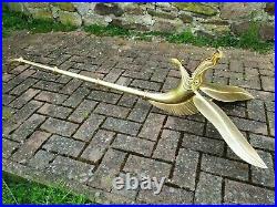 Brass Carnyx of Tingtinac Celtic War Fully Playable Trumpet Horn Halloween