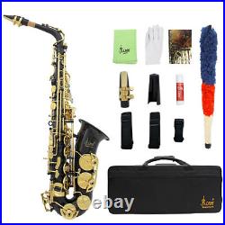 Brass Eb Alto Saxophone Sax Gold with Case Student Beginner & Accessories NEW