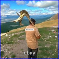 Brass Replica Carnyx of & Authentic War Horn Trumpe