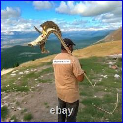 Brass Replica Carnyx of Tintignac & Deskford Authentic Celtic War Horn Trumpe